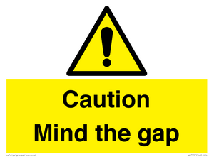 Caution Mind the gap